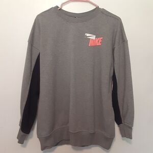 Nike Dri Fit Crew Neck Sweatshirt Adult Mens Gray Size Small Pullover